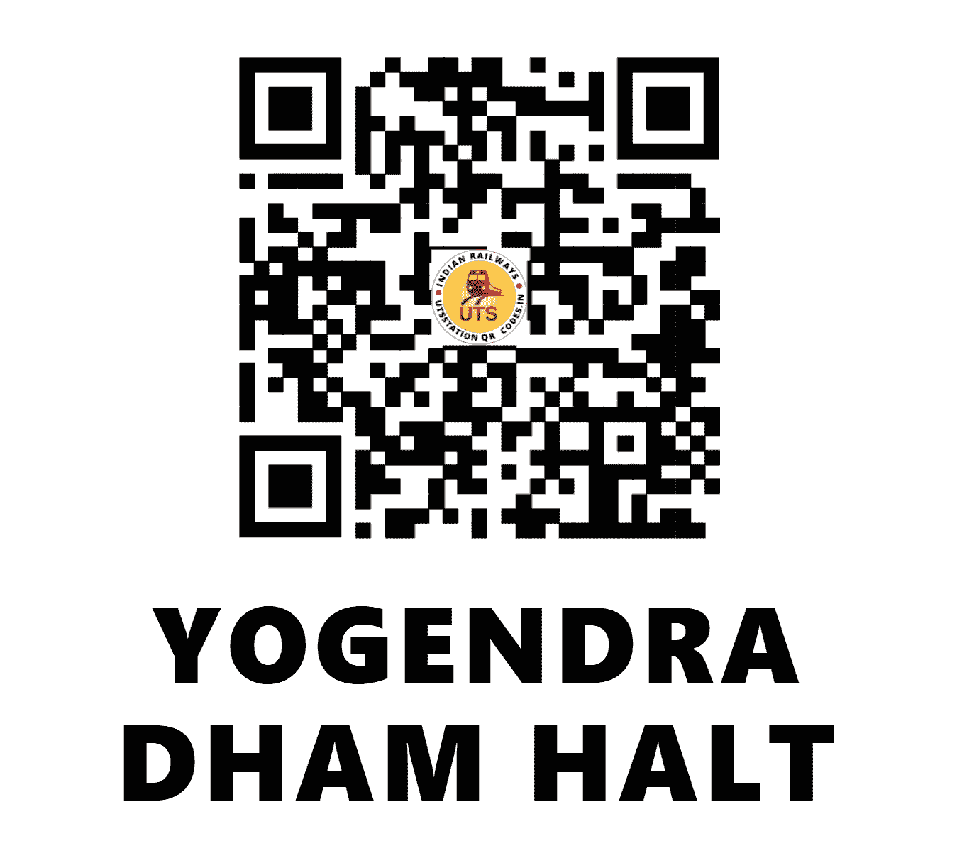 UTS QR Code for YOGENDRA DHAM HALT - YEAM (NE - UTTAR PRADESH)